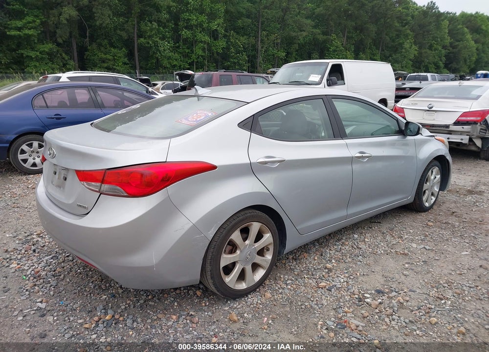 2012 HYUNDAI ELANTRA LIMITED VIN: 5NPDH4AE5CH102171