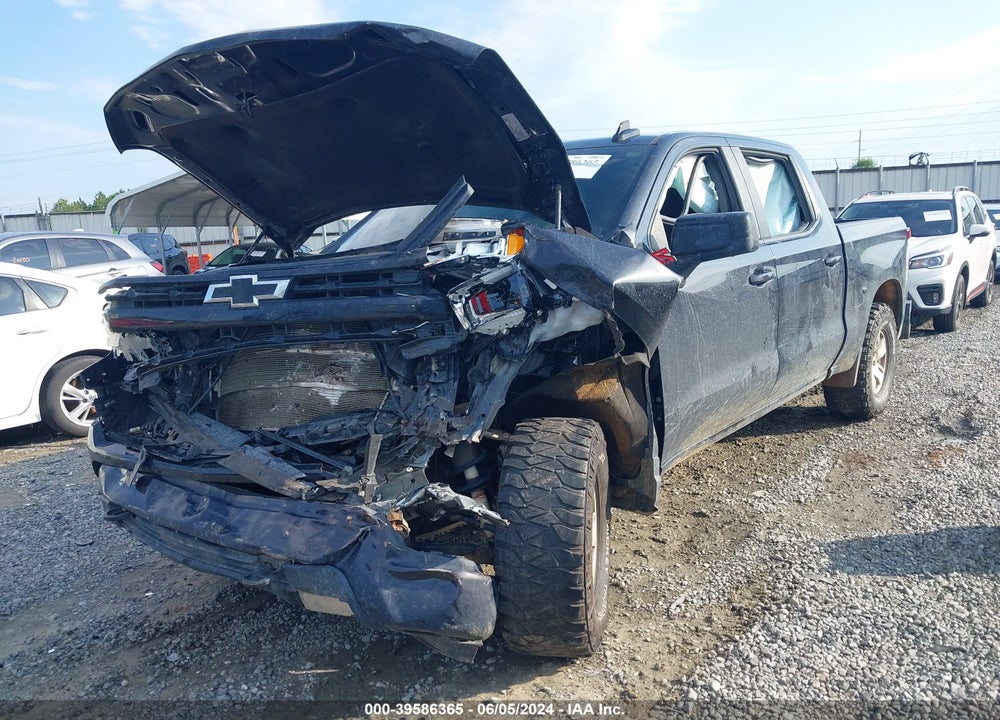 2022 CHEVROLET SILVERADO 1500 4WD SHORT BED RST VIN: 1GCUDEED0NZ619716