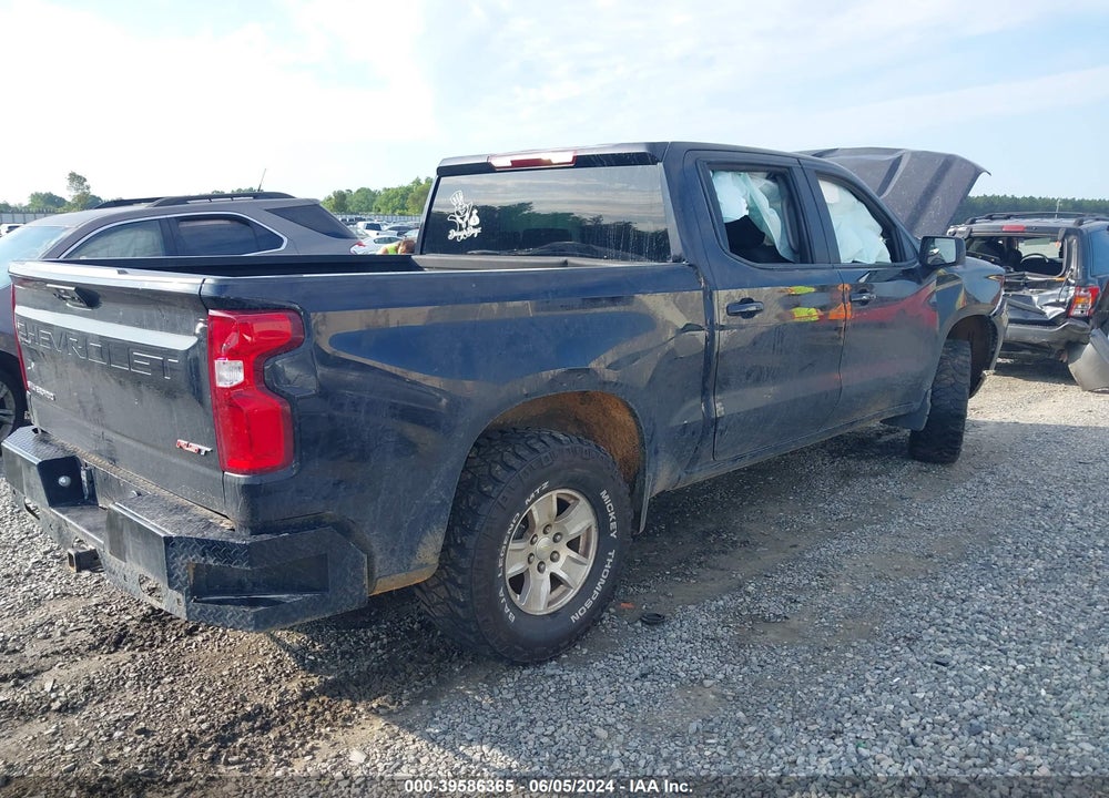 2022 CHEVROLET SILVERADO 1500 4WD SHORT BED RST VIN: 1GCUDEED0NZ619716