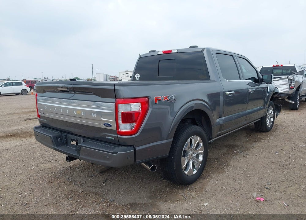2023 FORD F-150 PLATINUM VIN: 1FTFW1E81PFB52664