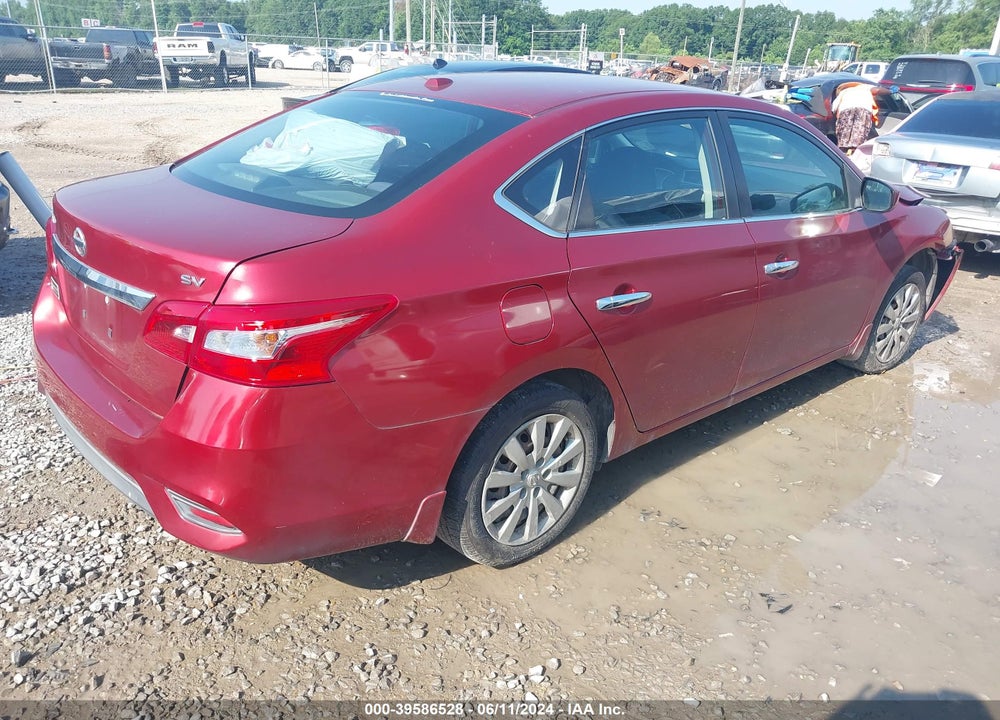 2017 NISSAN SENTRA SV VIN: 3N1AB7AP7HL641313
