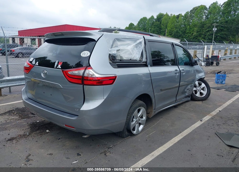 2016 TOYOTA SIENNA LE 8 PASSENGER VIN: 5TDKK3DC5GS698265