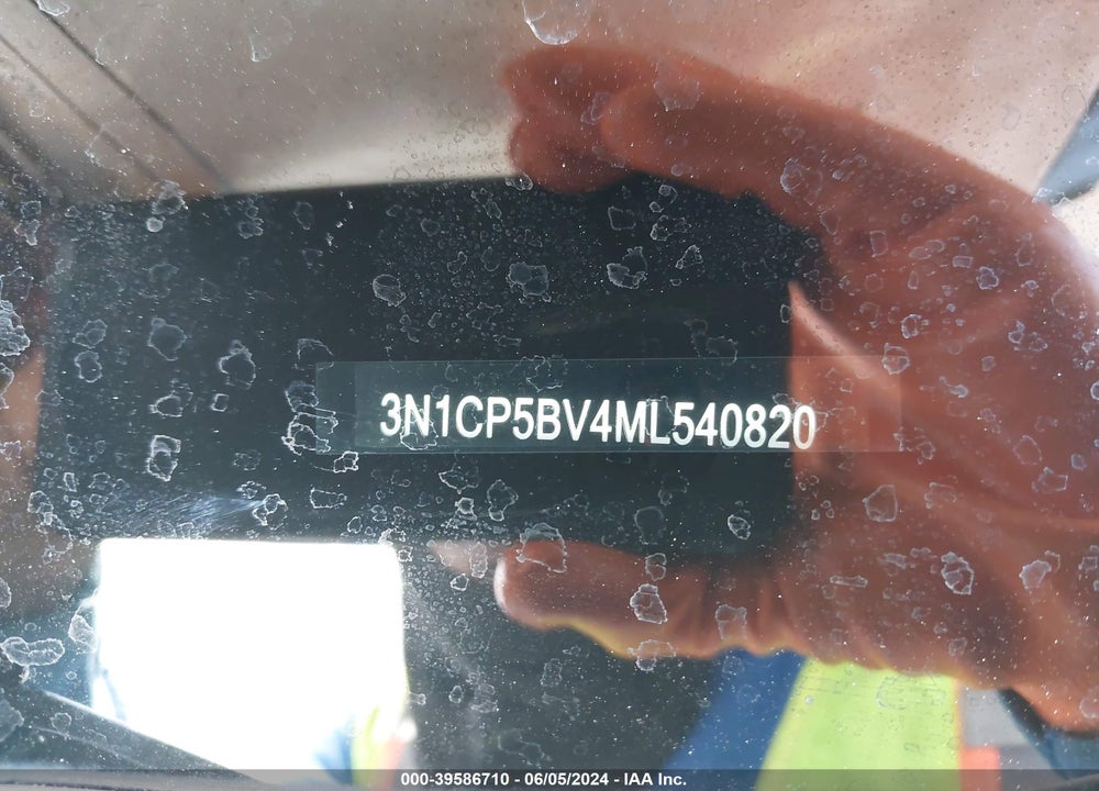 2021 NISSAN KICKS S XTRONIC CVT VIN: 3N1CP5BV4ML540820