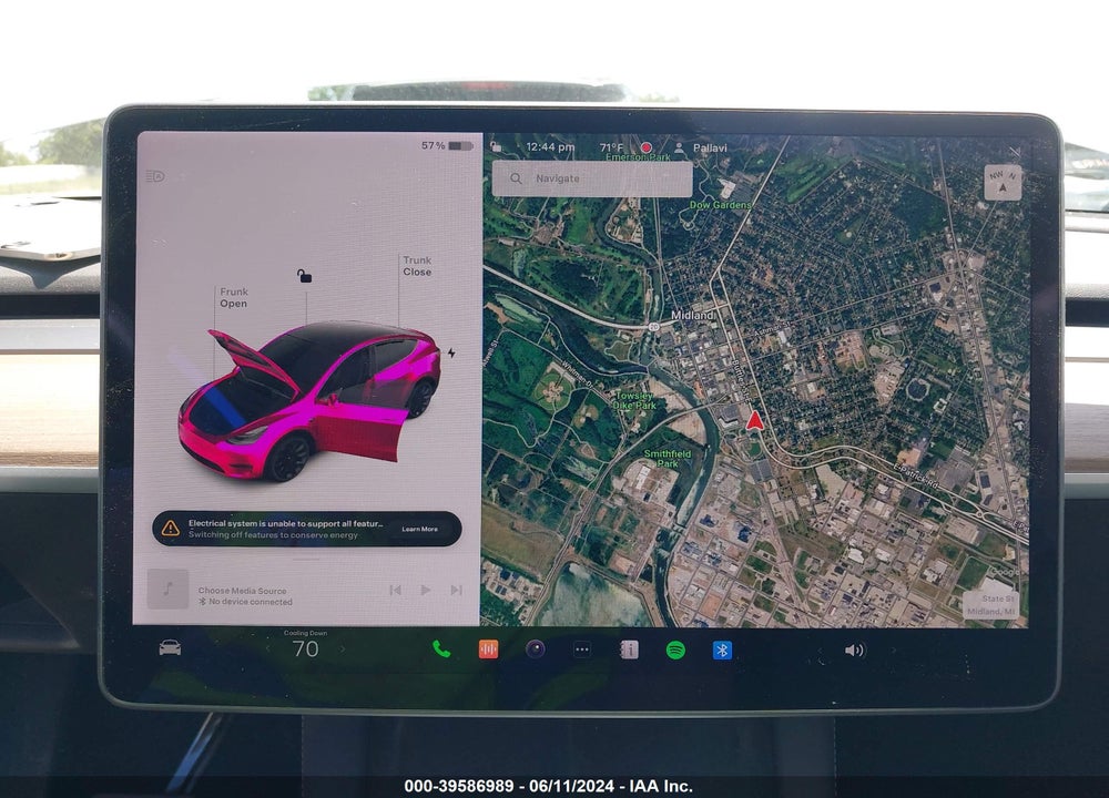 2021 TESLA MODEL Y LONG RANGE DUAL MOTOR ALL-WHEEL DRIVE VIN: 5YJYGAEEXMF117407