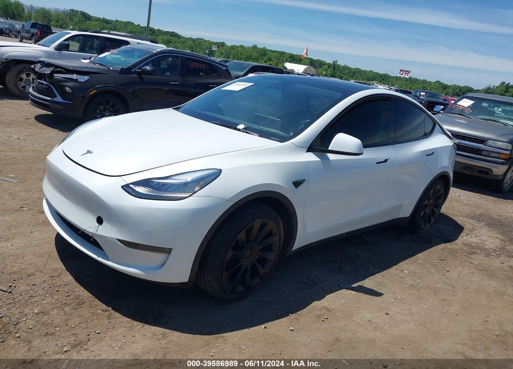 2021 TESLA MODEL Y LONG RANGE DUAL MOTOR ALL-WHEEL DRIVE VIN: 5YJYGAEEXMF117407