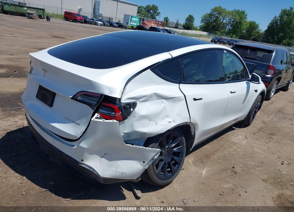 2021 TESLA MODEL Y LONG RANGE DUAL MOTOR ALL-WHEEL DRIVE VIN: 5YJYGAEEXMF117407