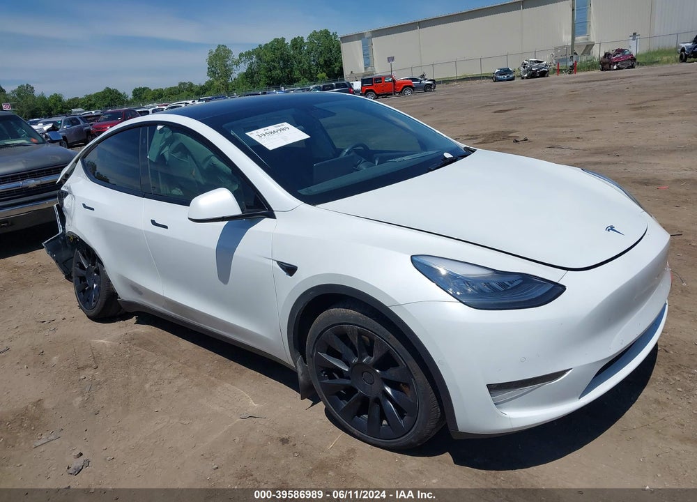 2021 TESLA MODEL Y LONG RANGE DUAL MOTOR ALL-WHEEL DRIVE VIN: 5YJYGAEEXMF117407
