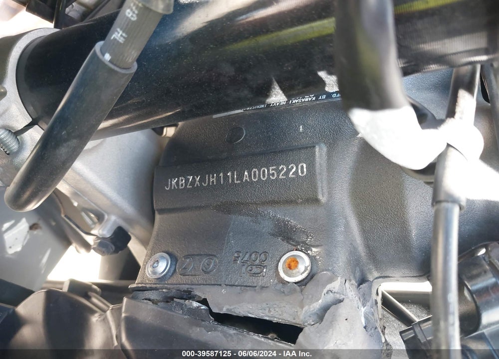 2020 KAWASAKI ZX636 K VIN: JKBZXJH11LA005220