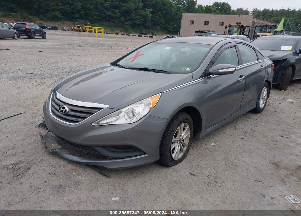 2014 HYUNDAI SONATA GLS VIN: 5NPEB4AC2EH844972