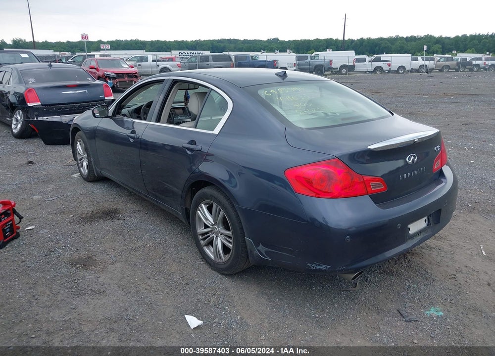 2011 INFINITI G37X VIN: JN1CV6AR2BM355698