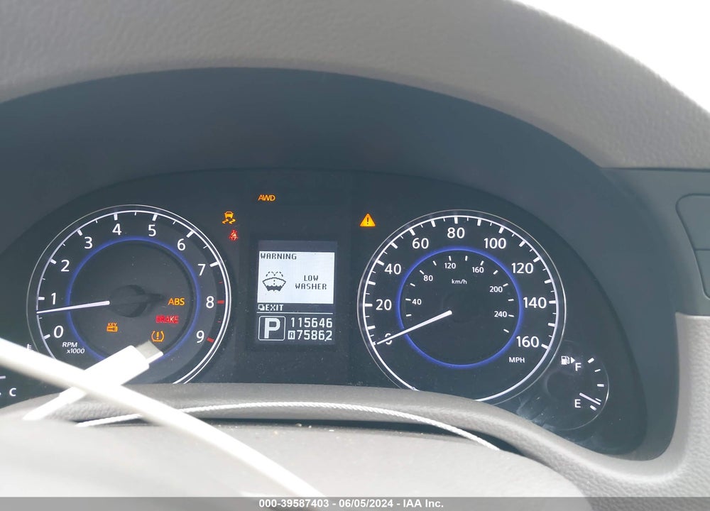 2011 INFINITI G37X VIN: JN1CV6AR2BM355698