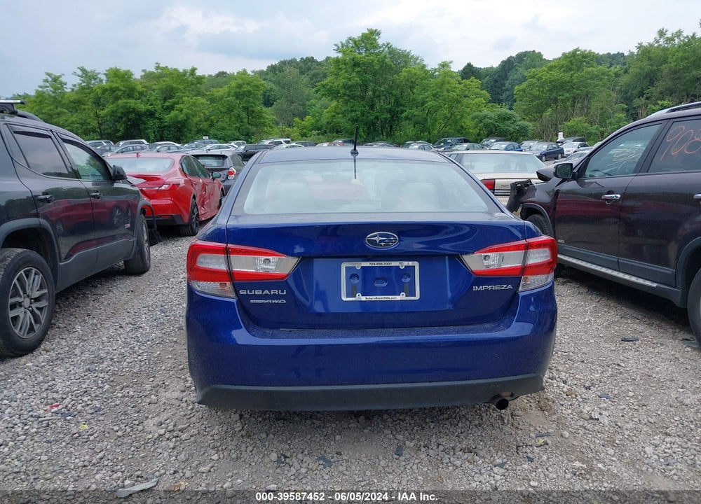 2022 SUBARU IMPREZA BASE VIN: 4S3GKAB62N3600282