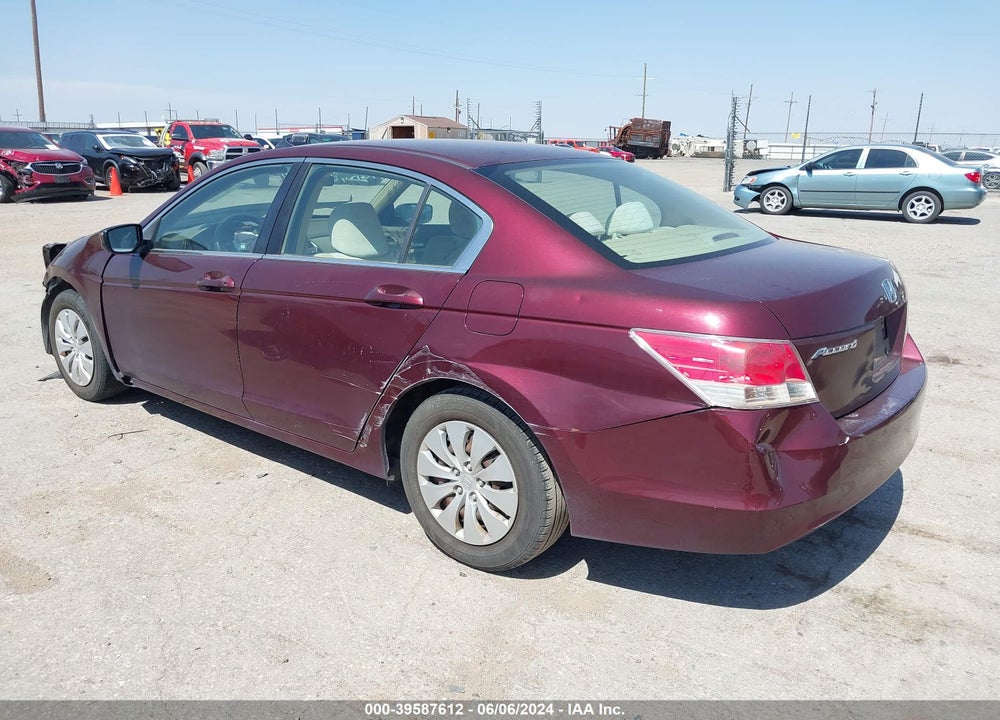 2010 HONDA ACCORD 2.4 LX VIN: 1HGCP2F3XAA168876