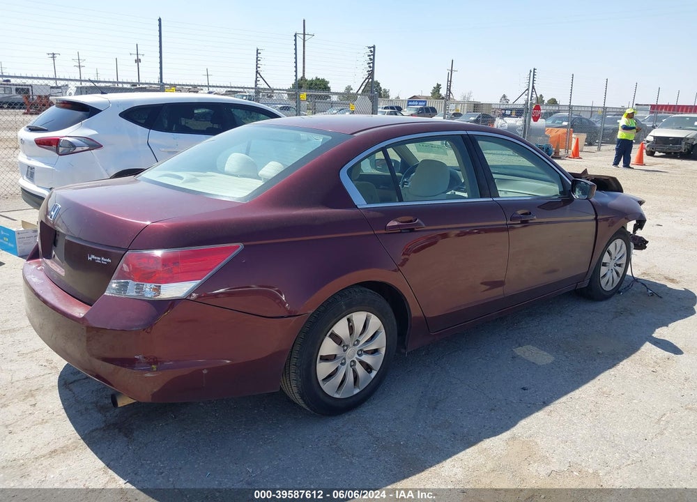 2010 HONDA ACCORD 2.4 LX VIN: 1HGCP2F3XAA168876