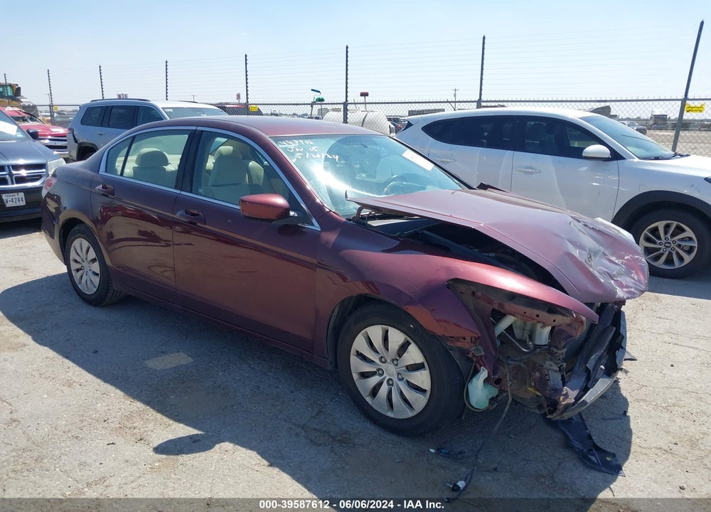 2010 HONDA ACCORD 2.4 LX VIN: 1HGCP2F3XAA168876