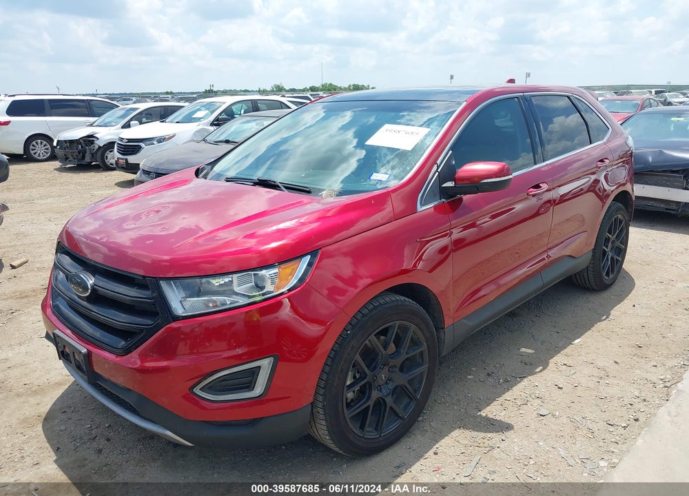 2015 FORD EDGE TITANIUM VIN: 2FMPK3K84FBB60009