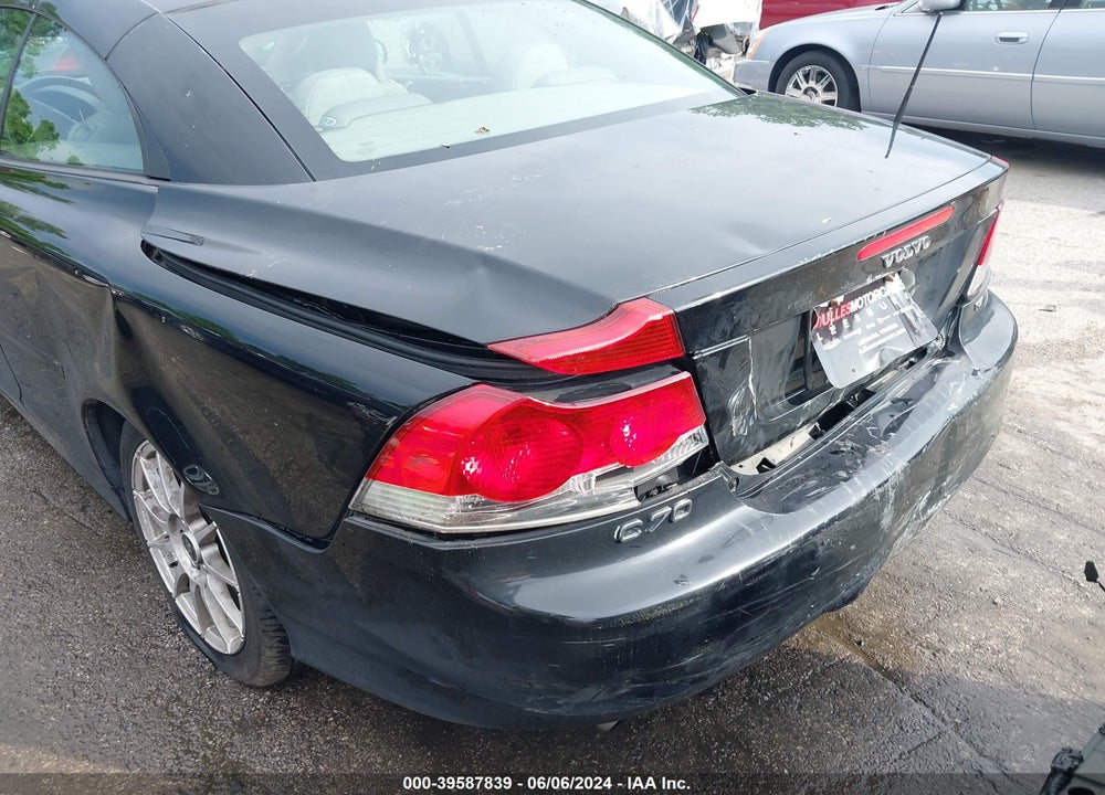 2008 VOLVO C70 T5 VIN: YV1MC67258J053487