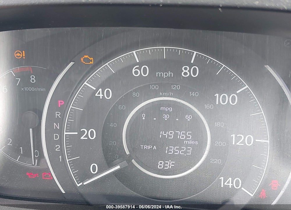 2012 HONDA CR-V EX-L VIN: 5J6RM4H74CL003579