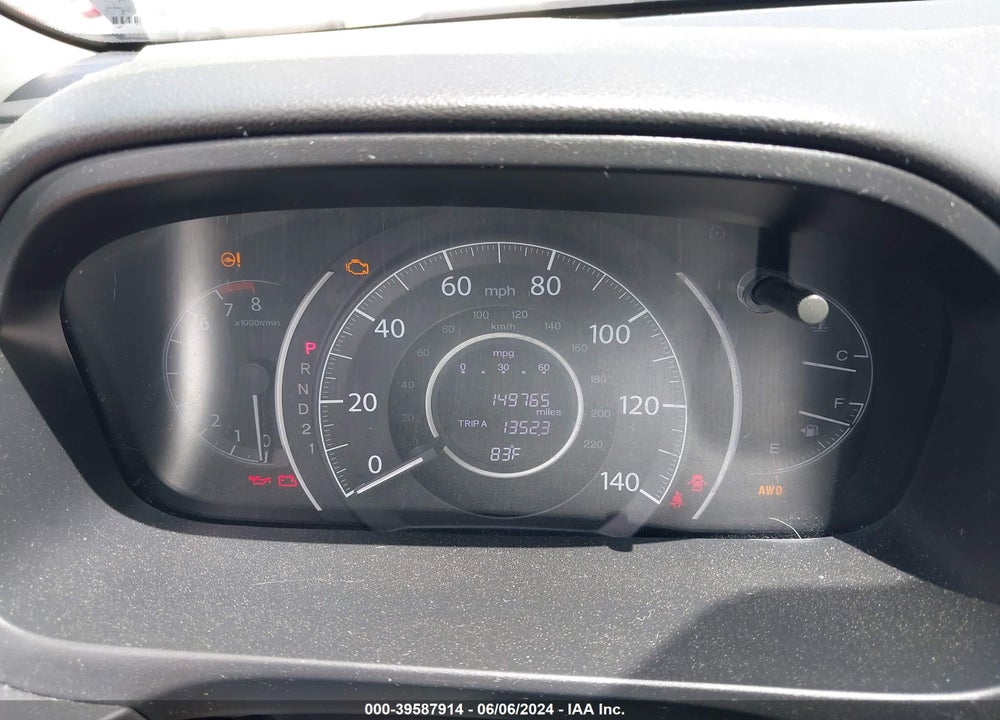 2012 HONDA CR-V EX-L VIN: 5J6RM4H74CL003579