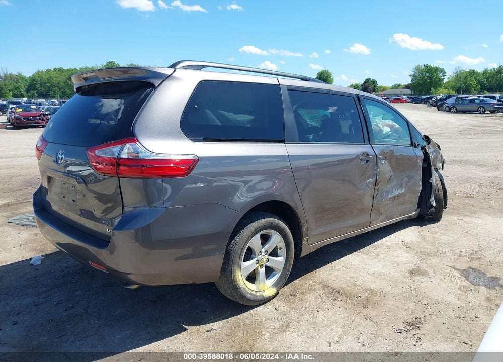 2015 TOYOTA SIENNA LE 8 PASSENGER VIN: 5TDKK3DC9FS554149