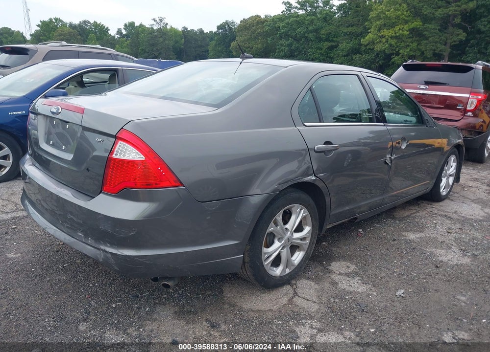 2012 FORD FUSION SE VIN: 3FAHP0HA8CR114995