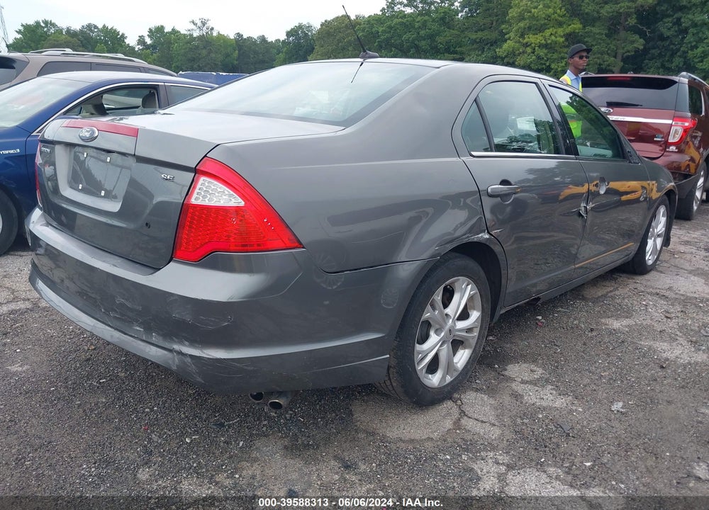 2012 FORD FUSION SE VIN: 3FAHP0HA8CR114995