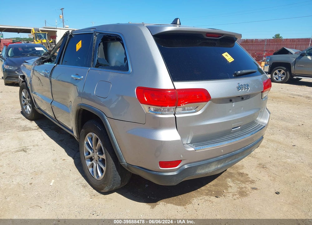 2016 JEEP GRAND CHEROKEE LIMITED VIN: 1C4RJEBG3GC457681