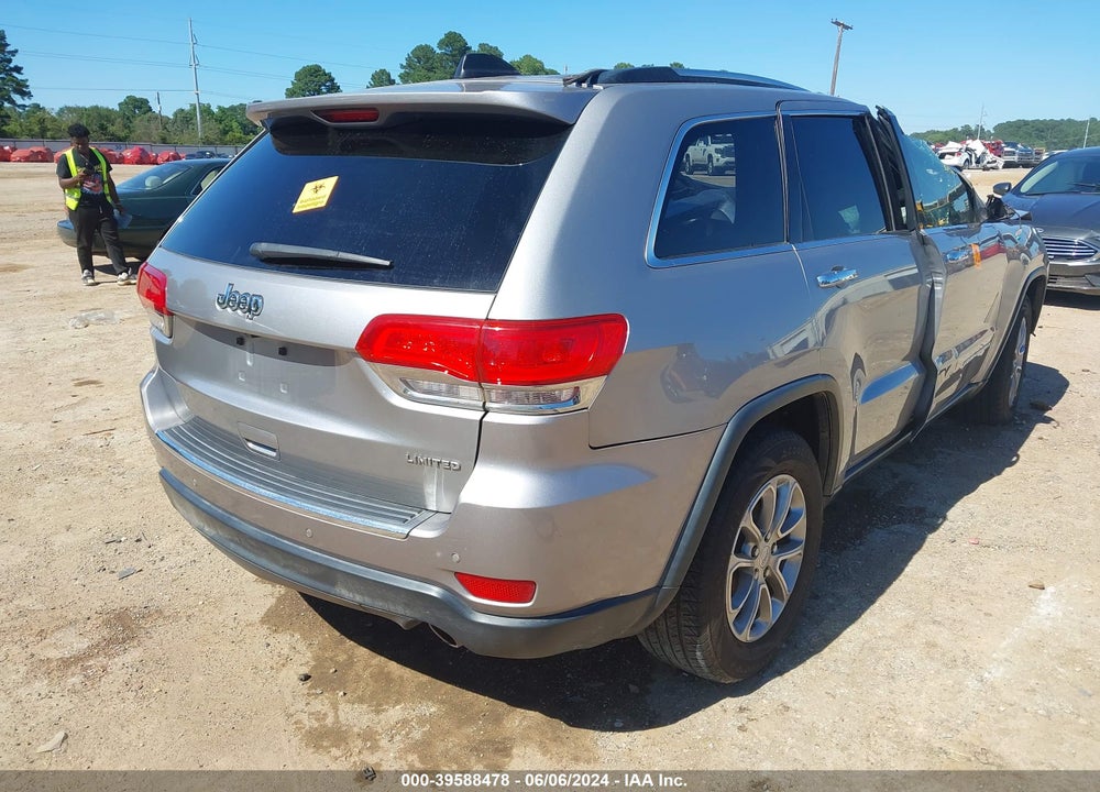 2016 JEEP GRAND CHEROKEE LIMITED VIN: 1C4RJEBG3GC457681