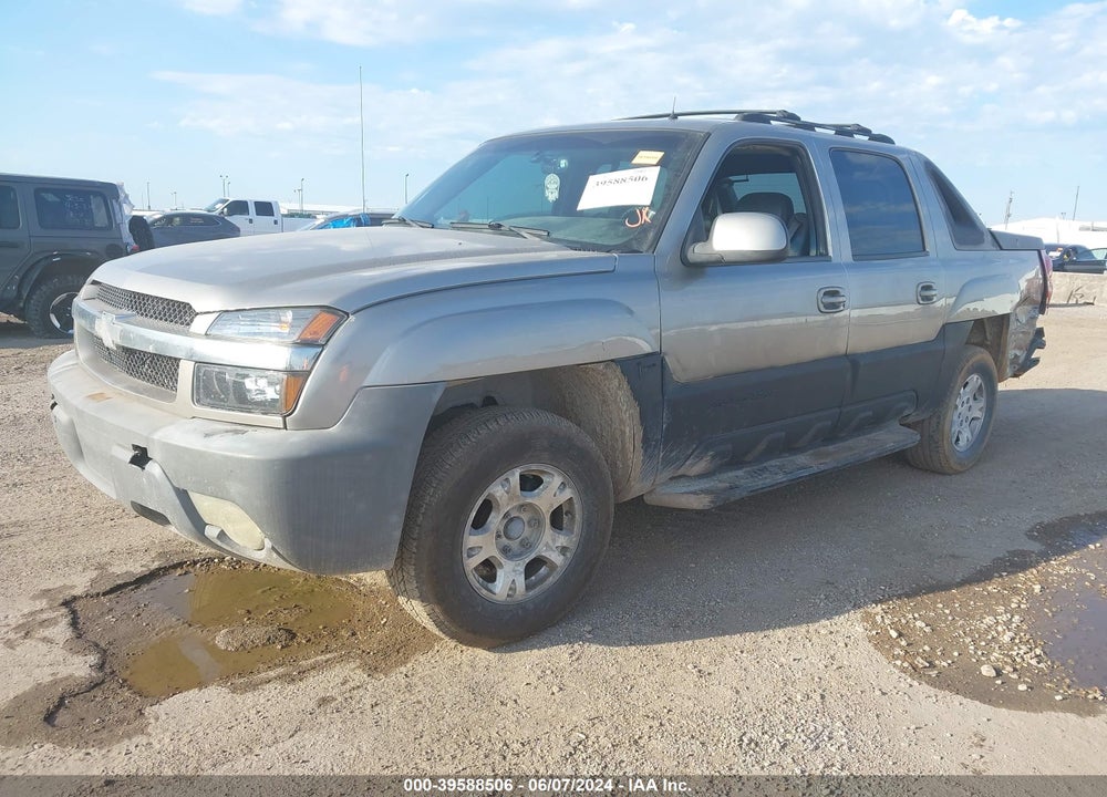 2002 CHEVROLET AVALANCHE 1500 VIN: 3GNEK13T52G231896