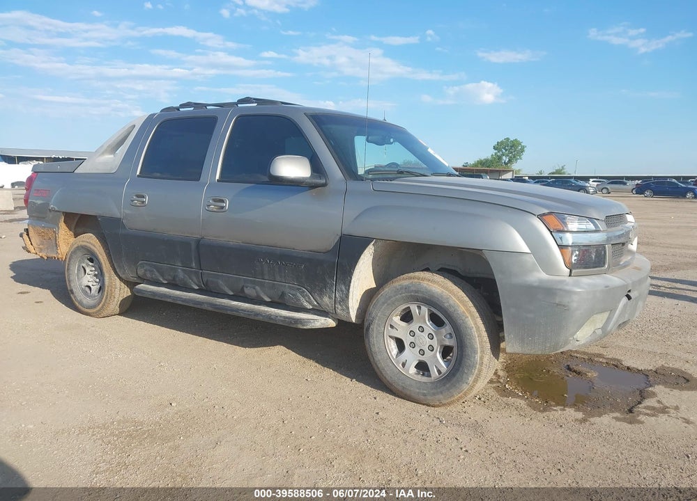 2002 CHEVROLET AVALANCHE 1500 VIN: 3GNEK13T52G231896