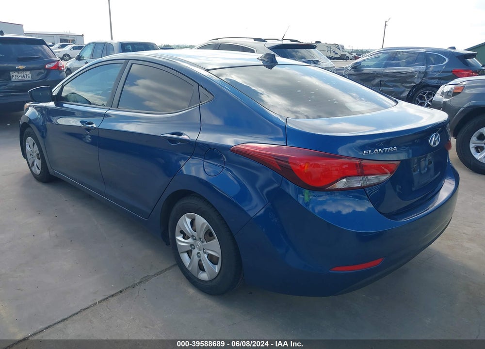 2016 HYUNDAI ELANTRA SE VIN: KMHDH4AE7GU603053