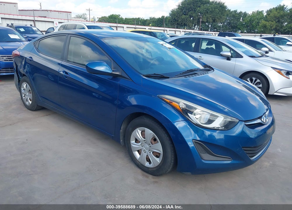 2016 HYUNDAI ELANTRA SE VIN: KMHDH4AE7GU603053