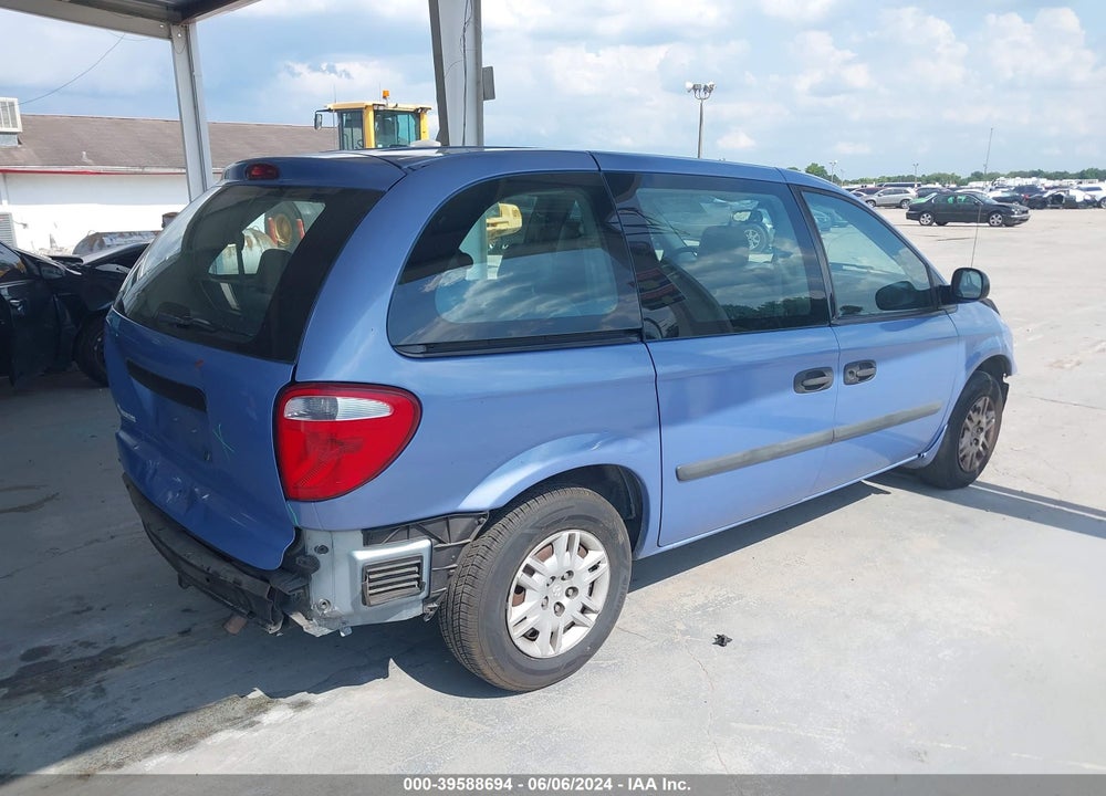 2006 DODGE CARAVAN SE VIN: 1D4GP25B36B512853