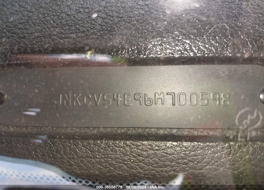 2006 INFINITI G35 VIN: JNKCV54E96M700598