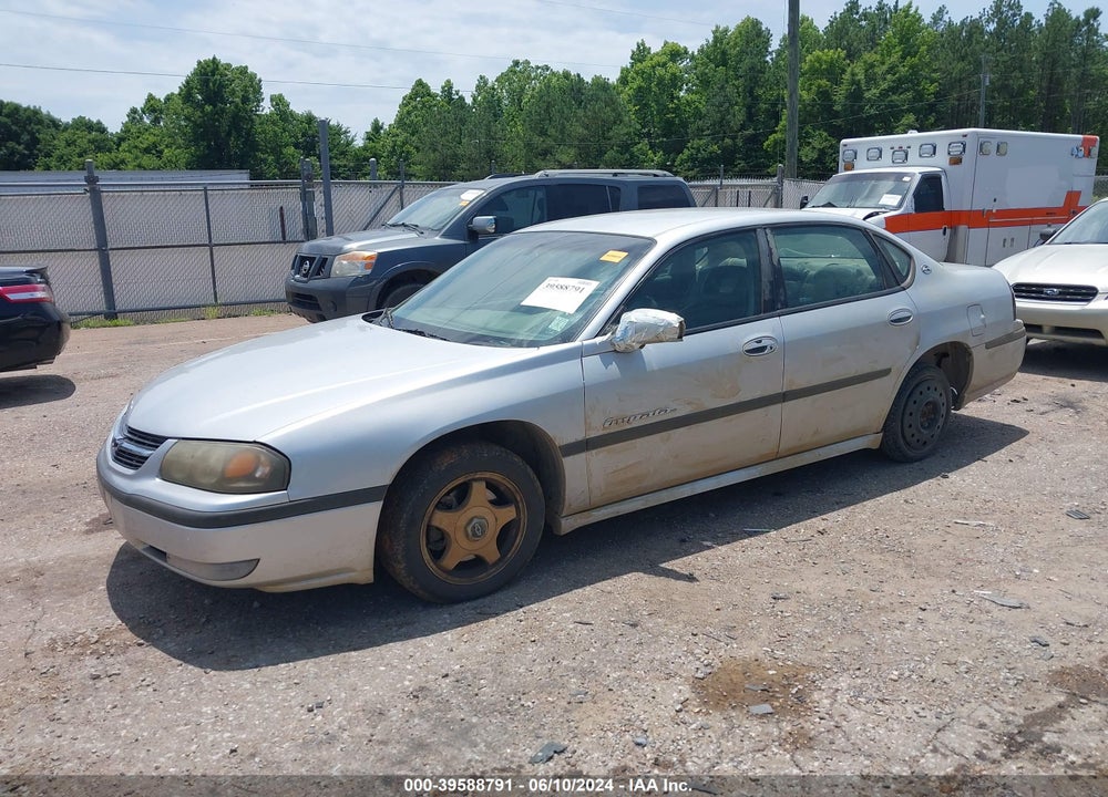 2001 CHEVROLET IMPALA LS VIN: 2G1WH55K619230927