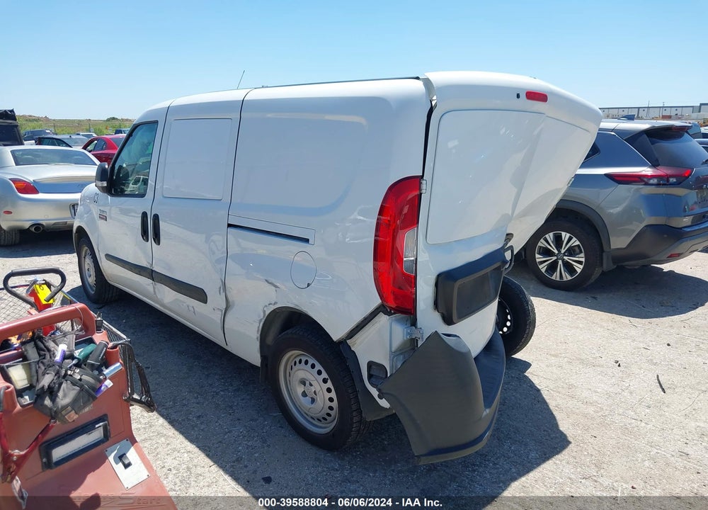2021 RAM PROMASTER CITY TRADESMAN VIN: ZFBHRFABXM6U05591