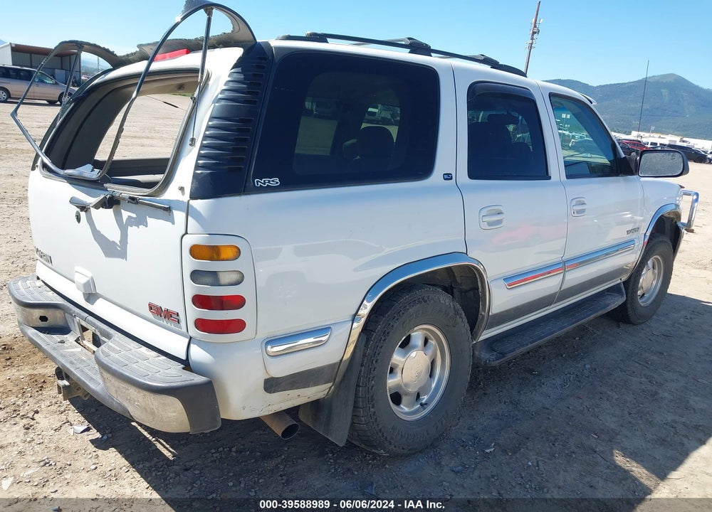 2001 GMC YUKON SLT VIN: 1GKEK13T61J106626