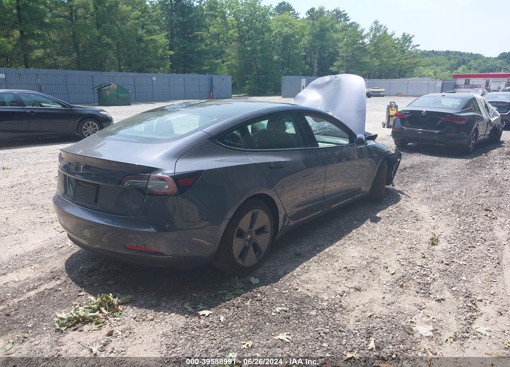 2022 TESLA MODEL 3 REAR-WHEEL DRIVE VIN: 5YJ3E1EA9NF339547