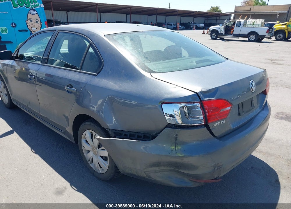 2013 VOLKSWAGEN JETTA 2.0L S VIN: 3VW2K7AJ2DM212370