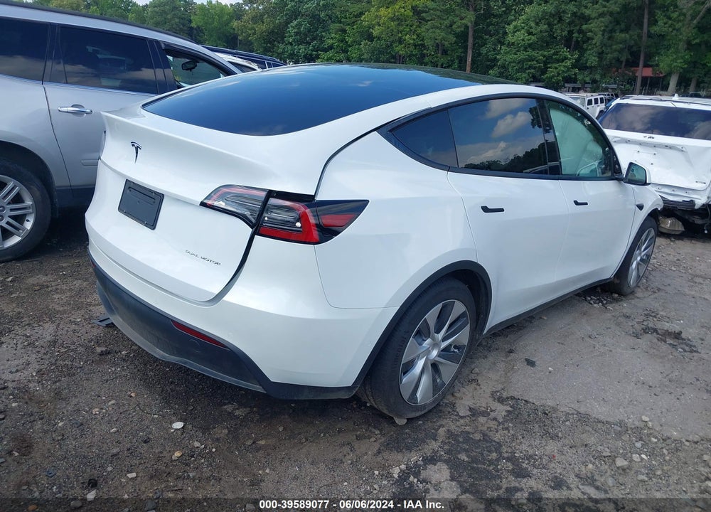 2021 TESLA MODEL Y LONG RANGE DUAL MOTOR ALL-WHEEL DRIVE VIN: 5YJYGDEE2MF255699