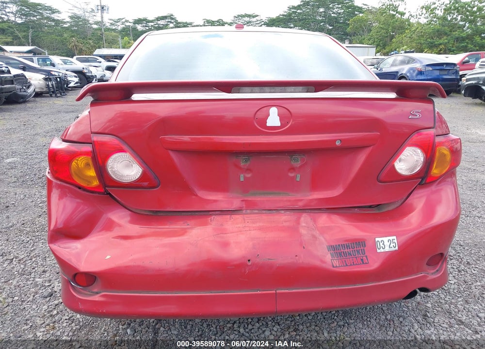 2010 TOYOTA COROLLA S VIN: 2T1BU4EE6AC398427