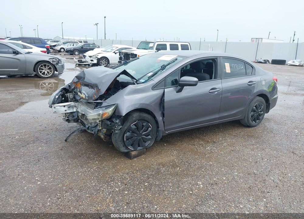 2014 HONDA CIVIC LX VIN: 19XFB2F58EE031532
