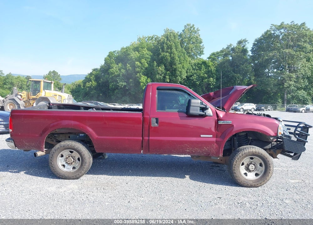 2005 FORD F250 SUPER DUTY VIN: 1FTSF21P75EA41718