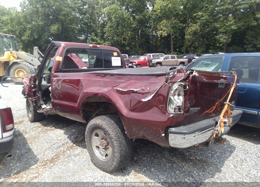2005 FORD F250 SUPER DUTY VIN: 1FTSF21P75EA41718