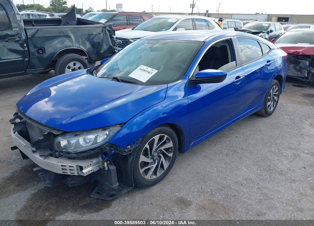2018 HONDA CIVIC EX VIN: 2HGFC2F7XJH552735