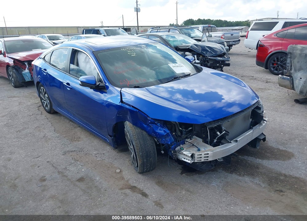 2018 HONDA CIVIC EX VIN: 2HGFC2F7XJH552735