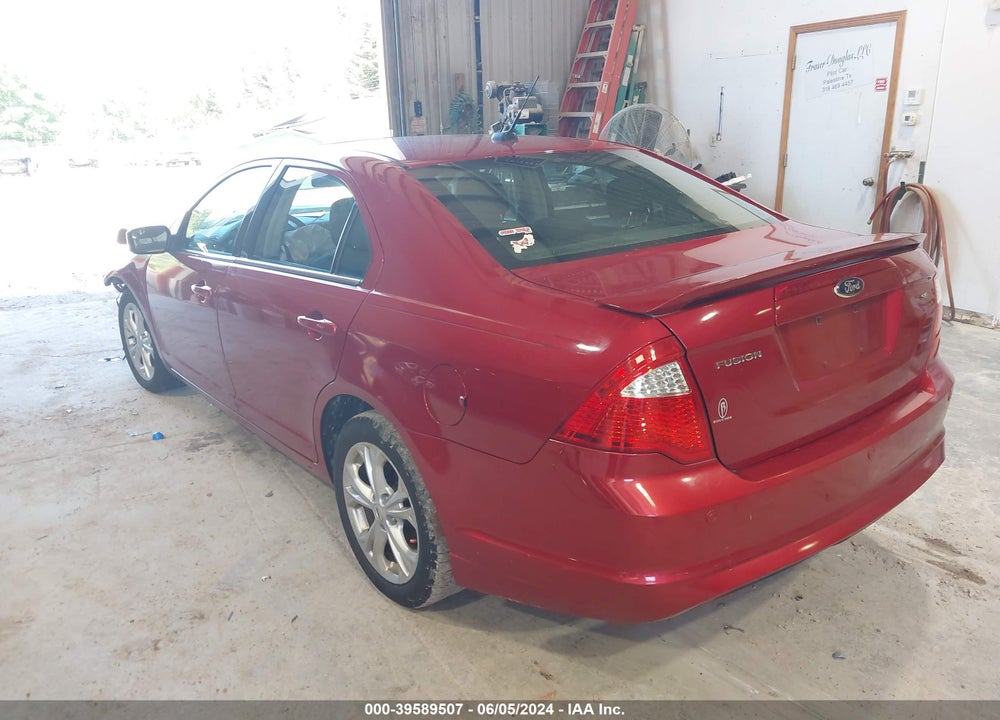 2012 FORD FUSION SE VIN: 3FAHP0HA7CR373638