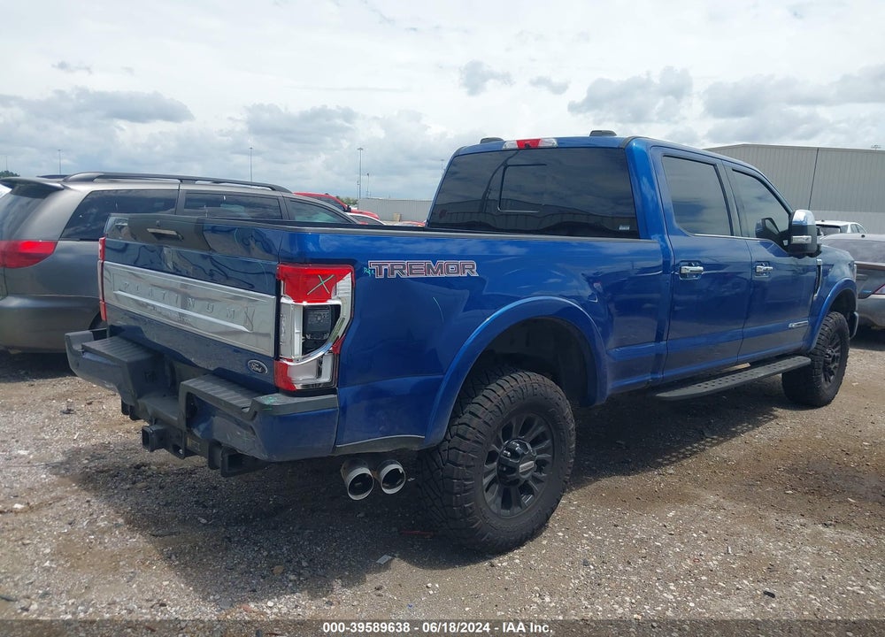 2022 FORD F-250 PLATINUM VIN: 1FT8W2BTXNEC86910