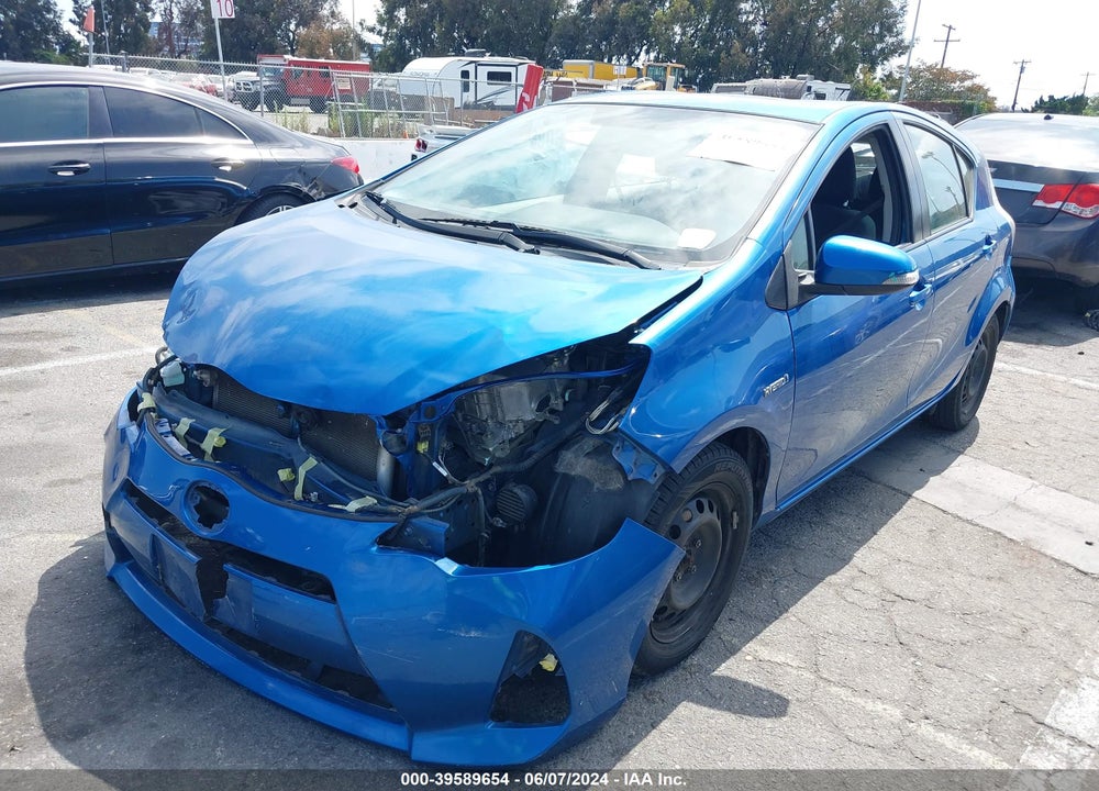 2012 TOYOTA PRIUS C TWO VIN: JTDKDTB36C1509207