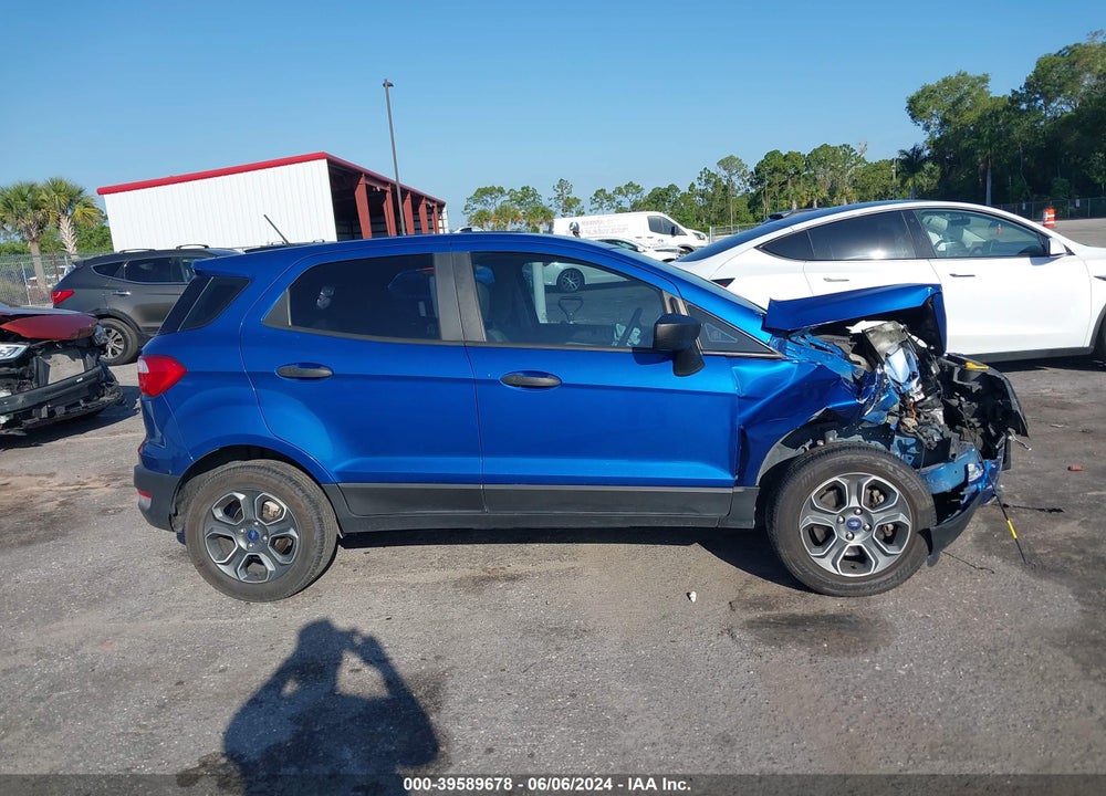 2019 FORD ECOSPORT S VIN: MAJ3S2FE9KC294625